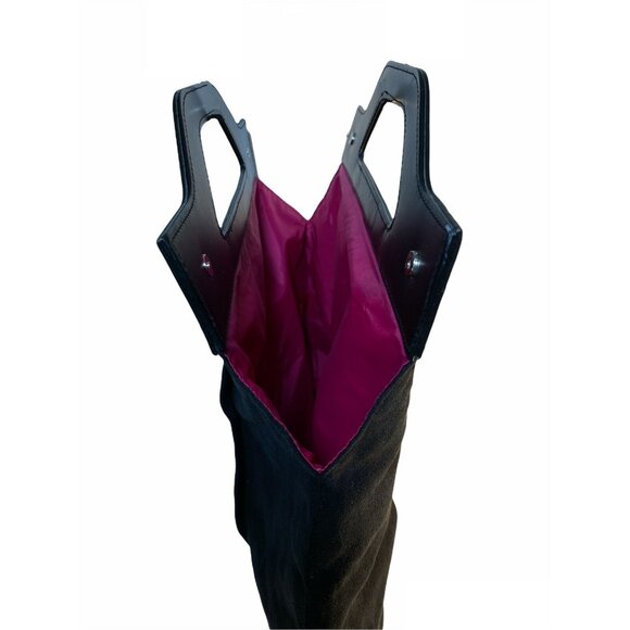 Givenchy Parfums Faux Leather faux Suede Perfume promotional Tote Bag Black - Picture 7 of 9